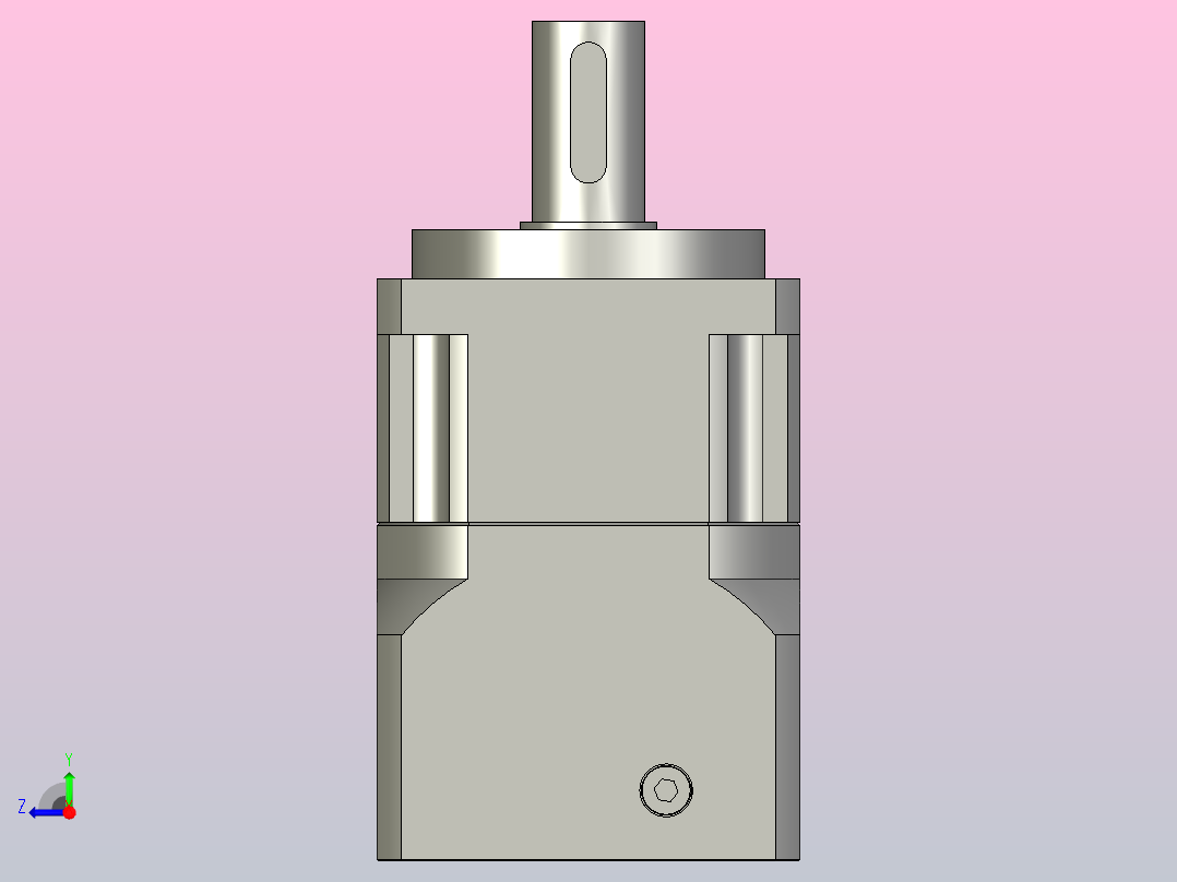 PGH060-L1 11-50-70-M4斜齿行星减速机右视图