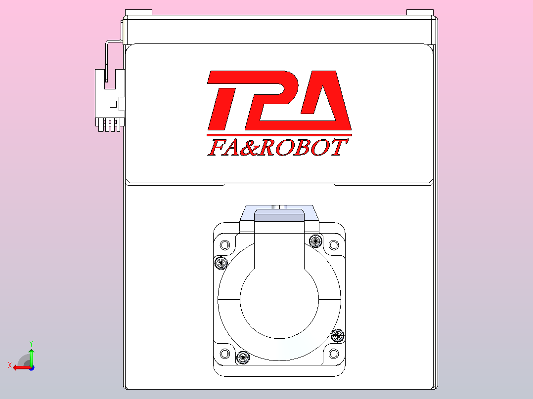 滚珠丝杠直线轴带导轨全封闭TPA-HCR-140D-2010C-L200-MP-Y-P40-N3后视图
