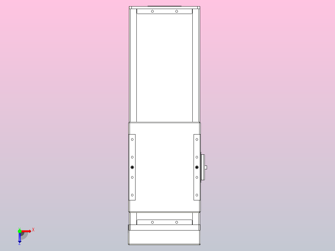 滚珠丝杠直线轴带导轨全封闭TPA-HCR-140D-2010C-L200-MP-Y-P40-N3俯视图