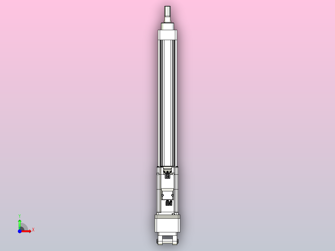 轻载电动缸TPA-ESR40-1210C-L350-MR-CB-W-P40-C3前视图