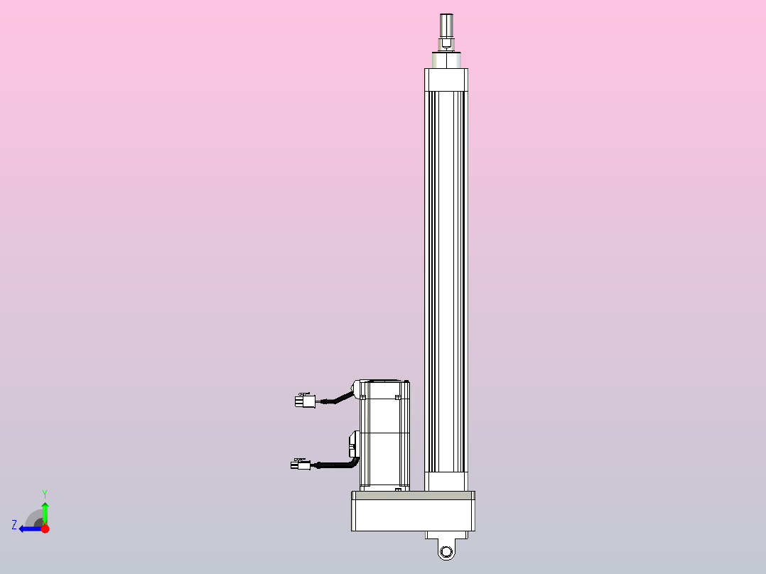 轻载电动缸TPA-ESR40-1210C-L350-MR-CB-W-P40-C3右视图