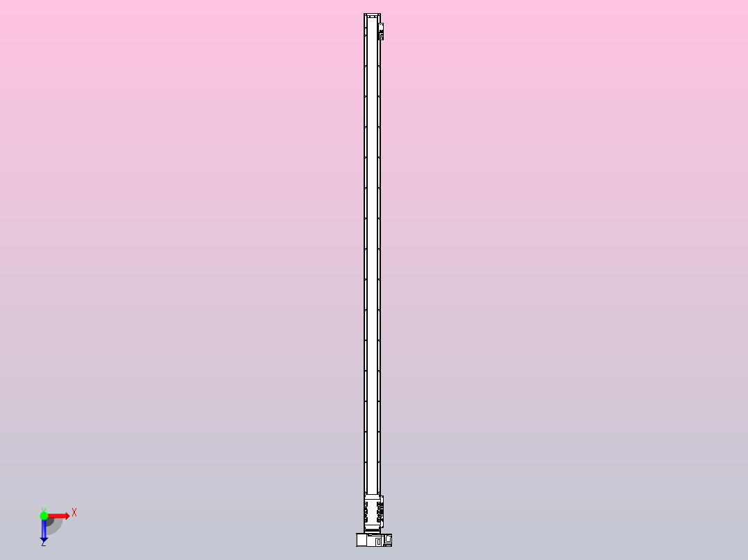 机器人皮带驱动直线轴TPA-GCB-50-P42-L1550-LU-M10-N3俯视图