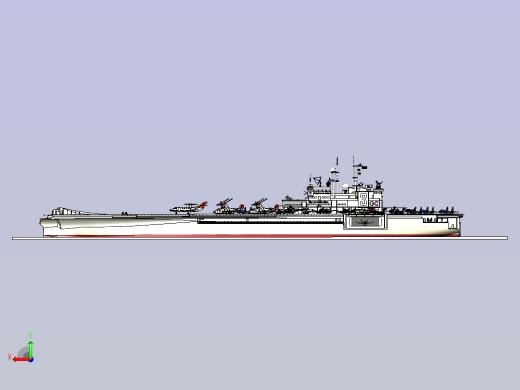 航母及配套歼-10武直等飞机模型玩具三维图纸后视缩略图