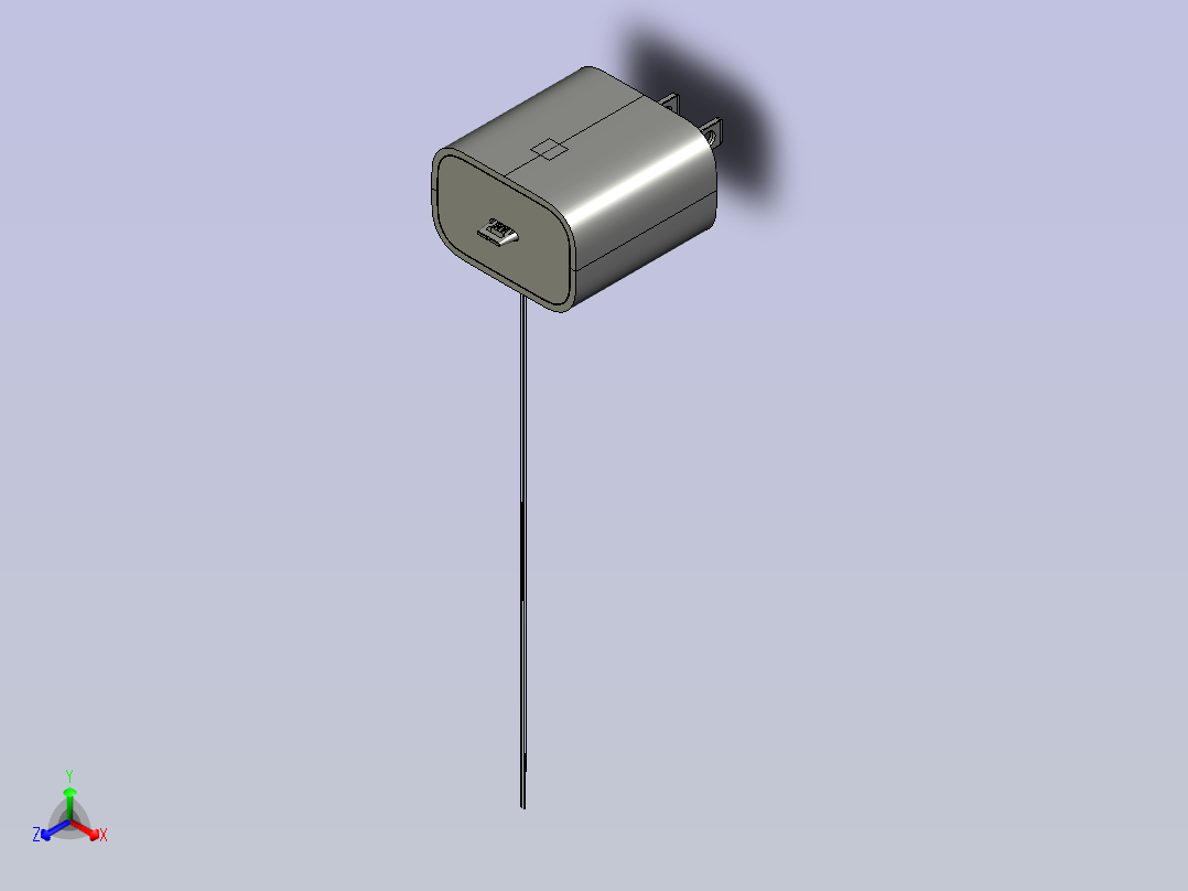 F19047-1C1-100-X1-HSGPlug正等轴测图