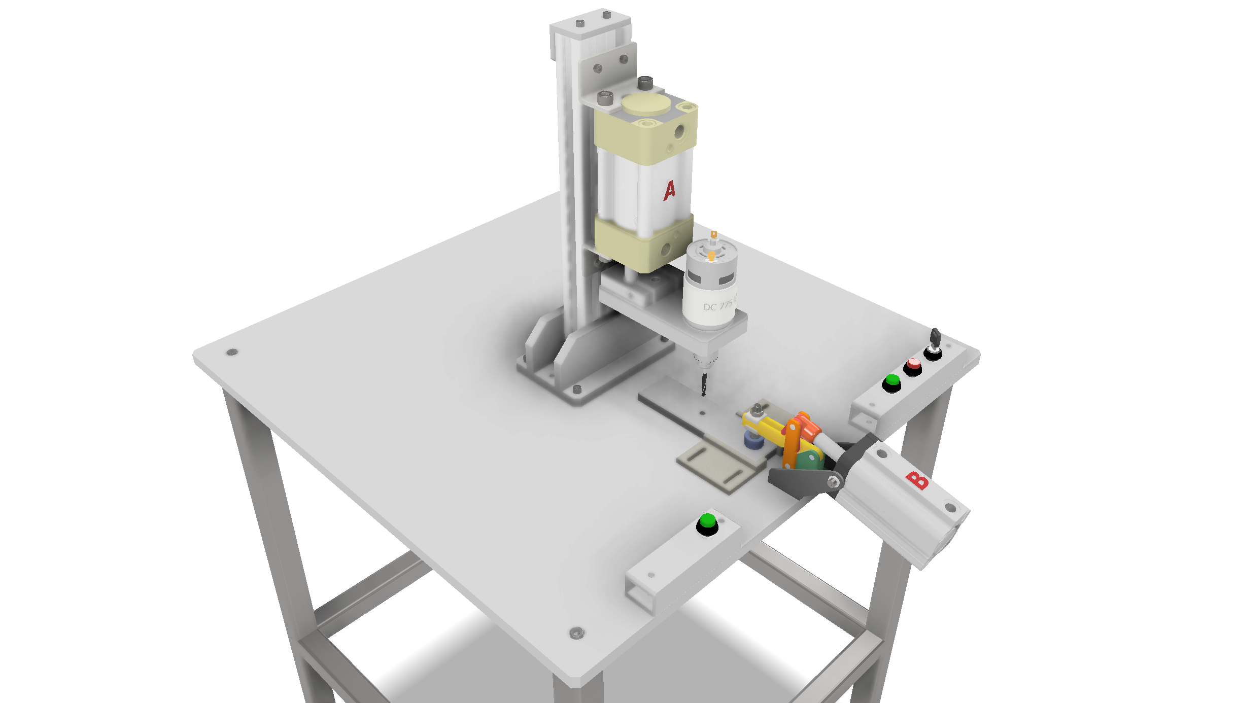 薄板半自动气动钻孔