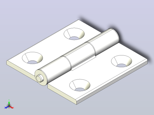 TFASDT 带突起铝合金蝶形铰链[TFASDT8]正等轴测缩略图