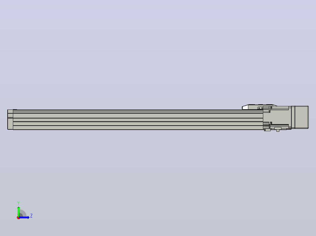 滚珠丝杠直线轴内置导轨TPA-GCR-65-1610C-L600-MR-M40-N3左视图