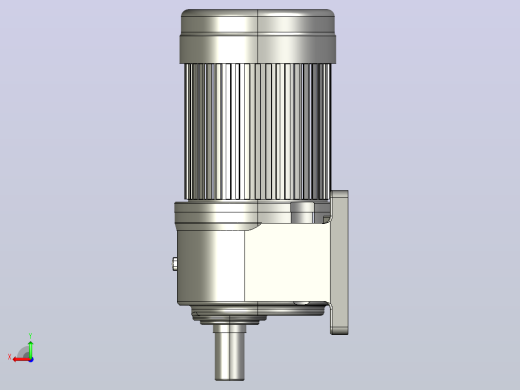 2.2KW-CH型卧式三相铝毂（刹车）马达减速机_CH40-2200后视缩略图