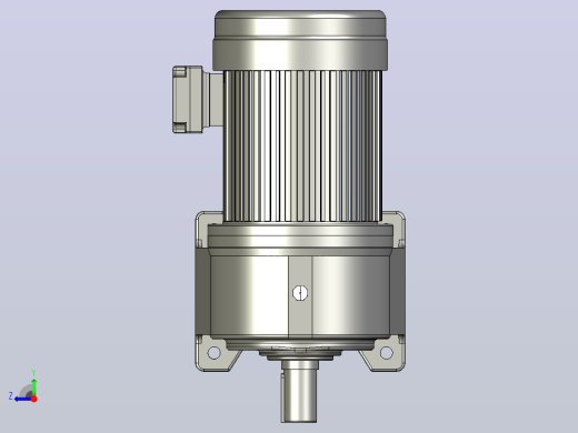 2.2KW-CH型卧式三相铝毂（刹车）马达减速机_CH40-2200右视缩略图