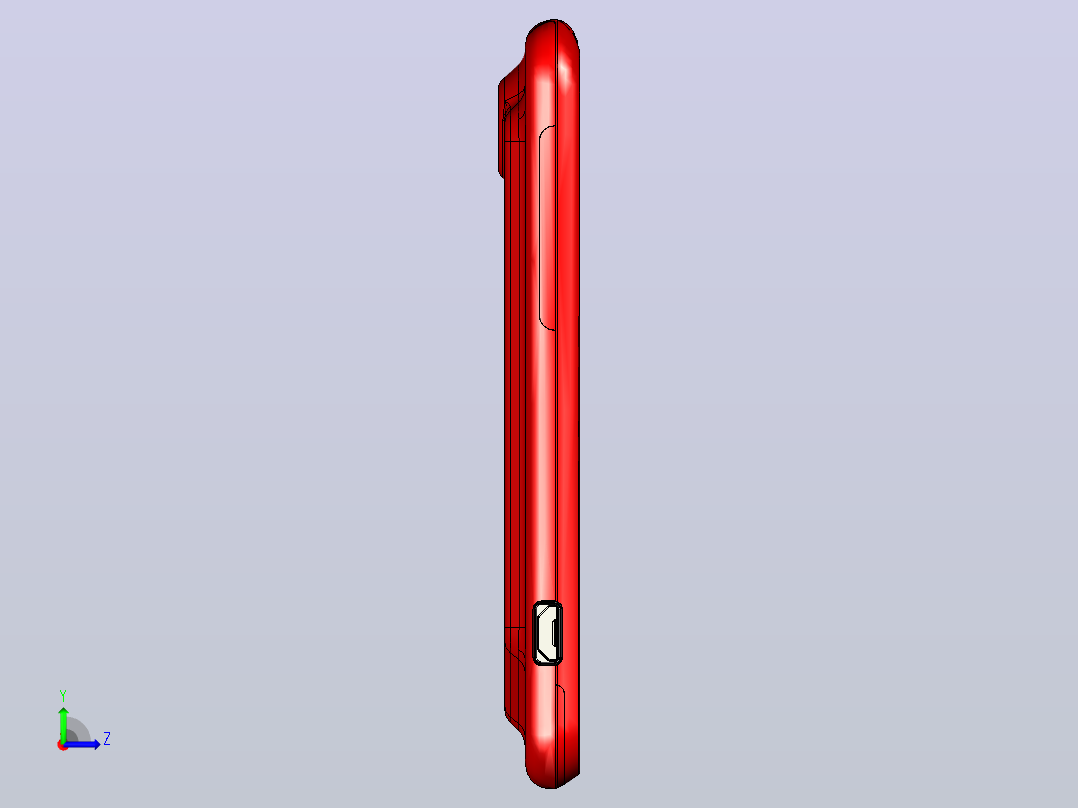 htc incredible 手机左视图