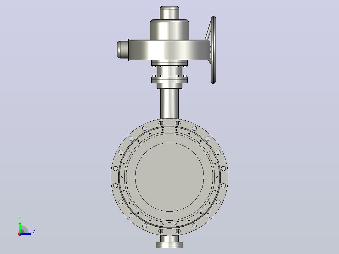 Dt943H(F)-10C.P.R.V-B[DN600]阀，截止阀，风阀，蝶阀左视图