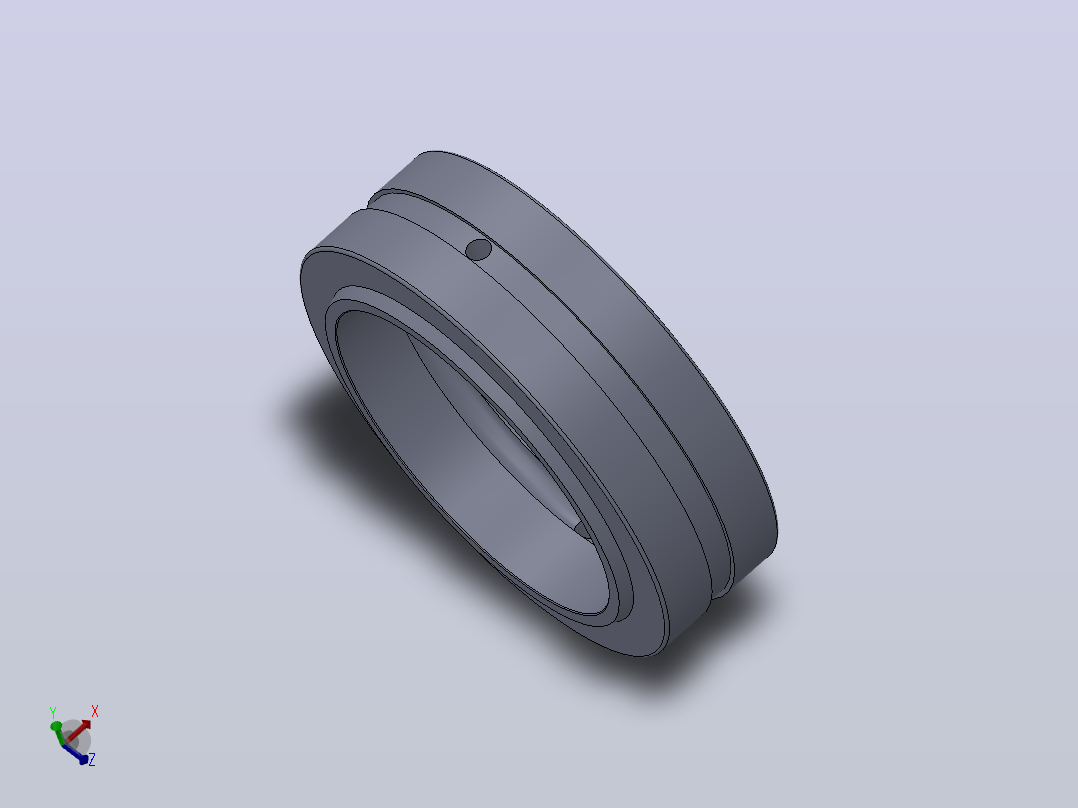 多套GBT9163润滑型向心关节轴承3D模型Solidworks设计主视图