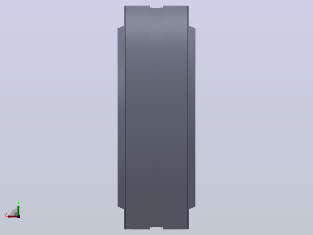 多套GBT9163润滑型向心关节轴承3D模型Solidworks设计后视图