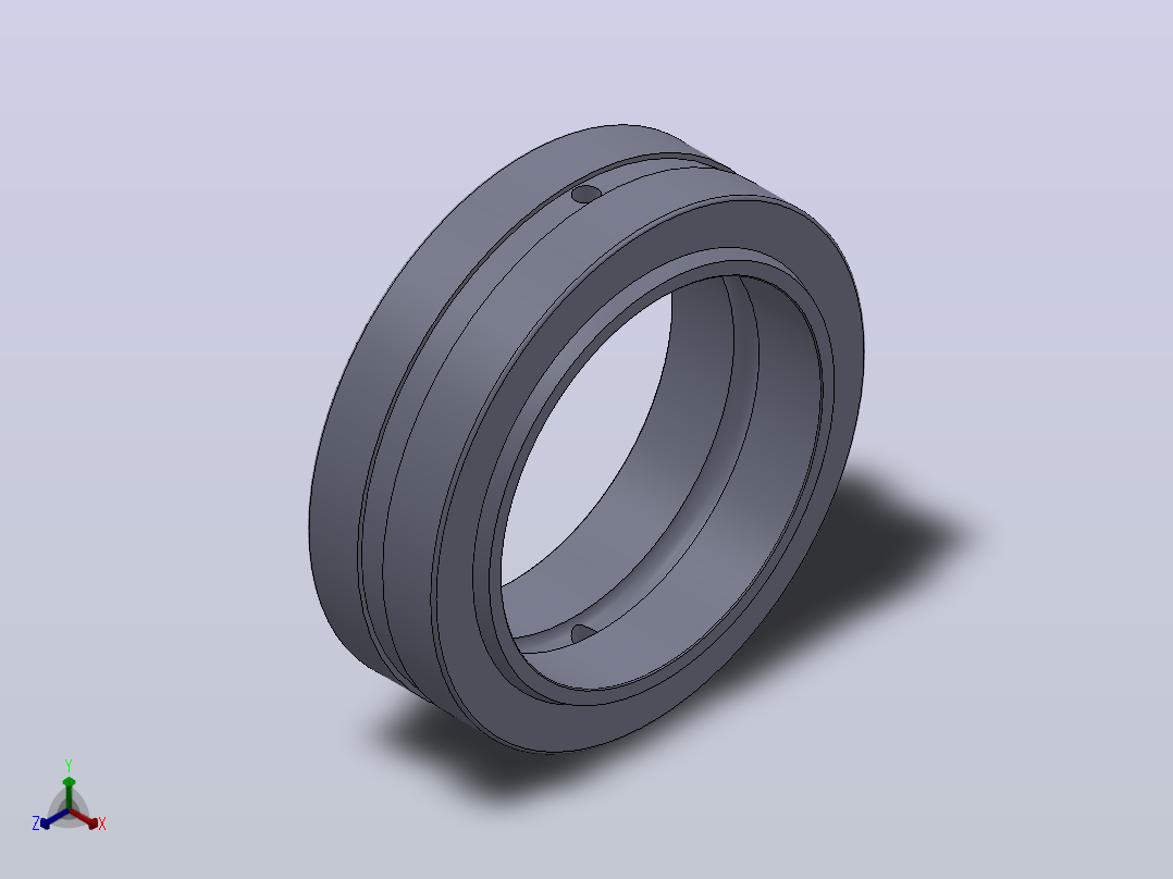 多套GBT9163润滑型向心关节轴承3D模型Solidworks设计正等轴测图