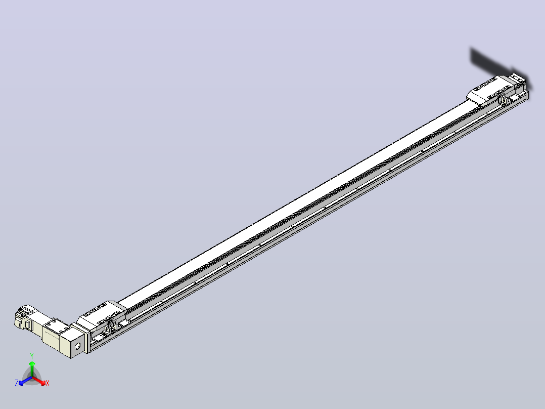 皮带直线轴双滑块型TPA-GCBS-50-P42-L525-DR-M10-N3主视图