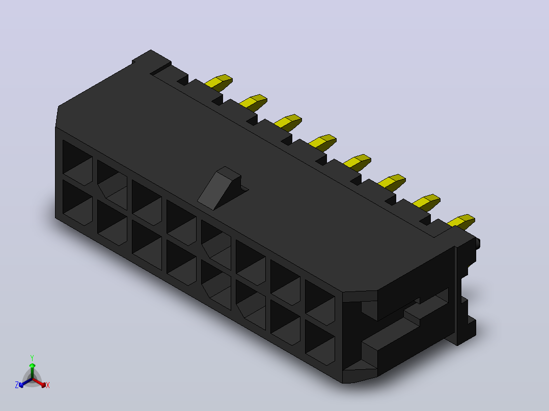 MOLEX Micro-Fit 3.0.zip.zip正等轴测图