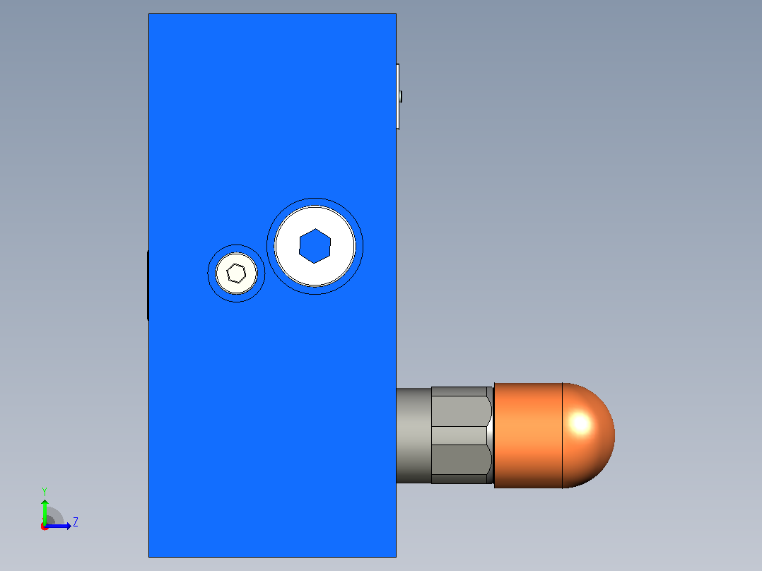 LFA63DBS控制盖板左视图