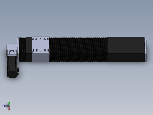 直线模组DMBF100-LTCR（左折直连带电机座）[DMBF100-L45S500-DT400-A2U-LTCR]主视缩略图