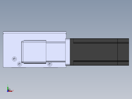 直线模组DMBF100-LTCR（左折直连带电机座）[DMBF100-L45S500-DT400-A2U-LTCR]前视缩略图