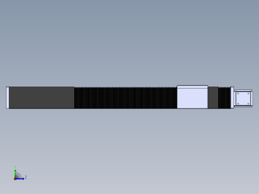 直线模组DMBF100-LTCR（左折直连带电机座）[DMBF100-L45S500-DT400-A2U-LTCR]左视缩略图