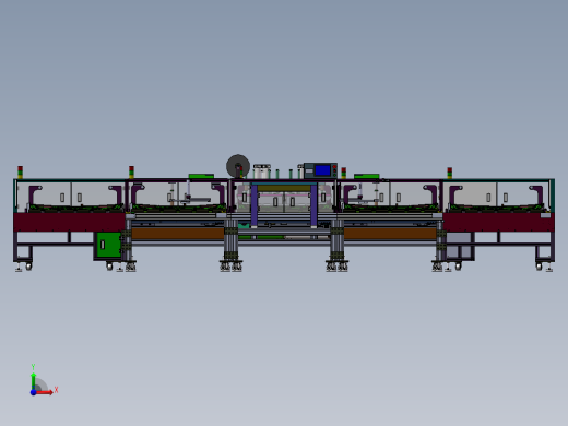 合资品牌汽车尾翼组装线（sw16可编辑+工程图+bom）前视缩略图