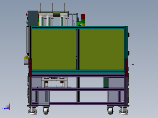合资品牌汽车尾翼组装线（sw16可编辑+工程图+bom）右视缩略图
