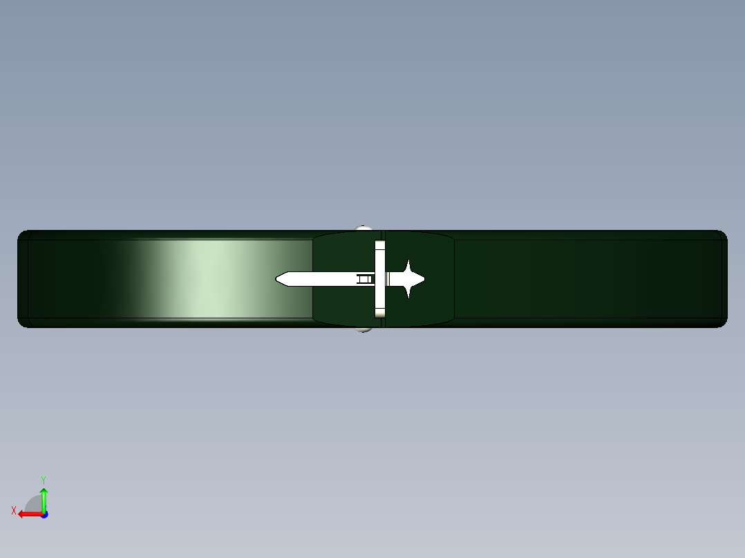 U盘手链模型后视图