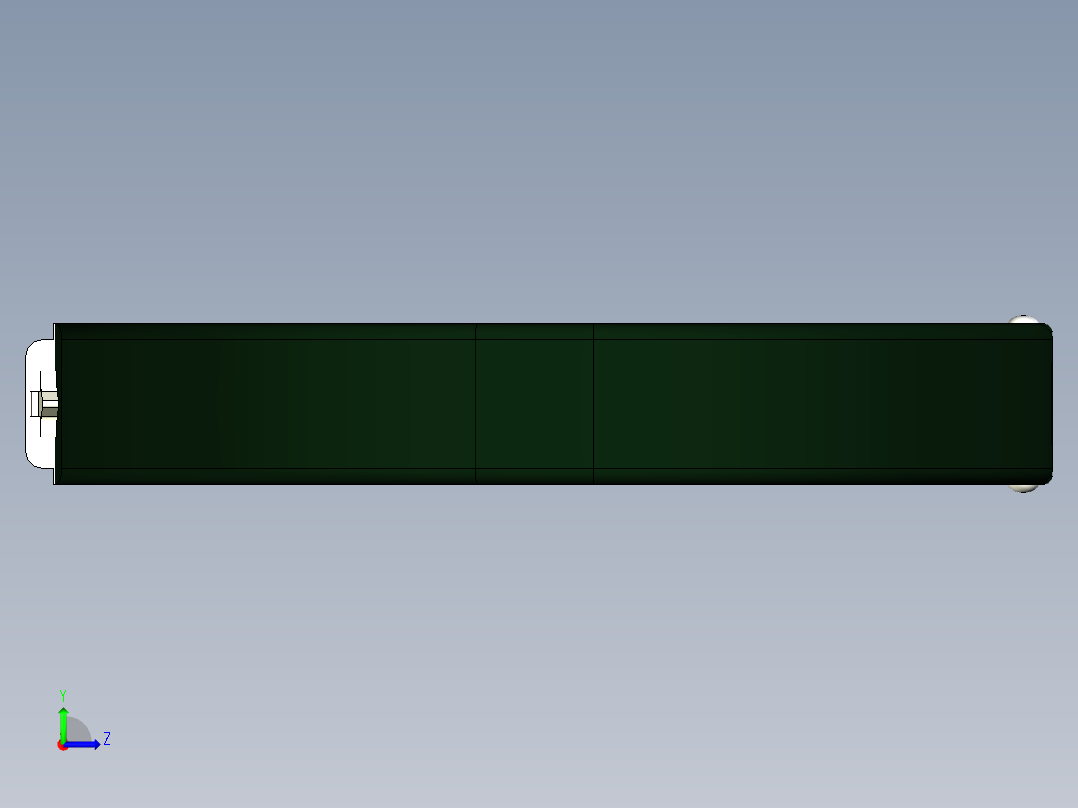 U盘手链模型左视图