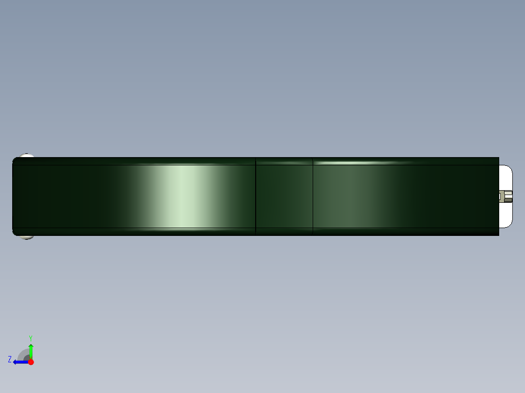 U盘手链模型右视图