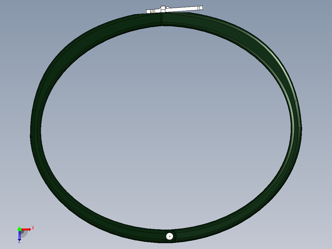 U盘手链模型俯视图