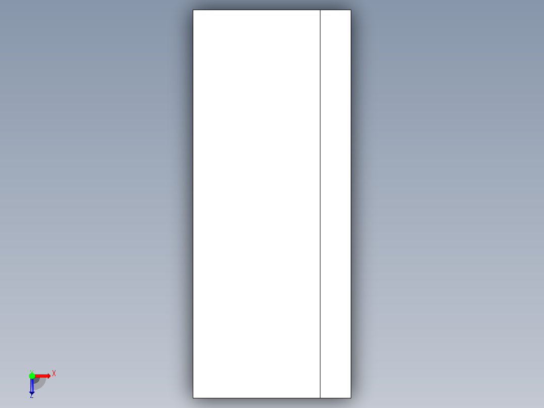 折板模具3D模型俯视图