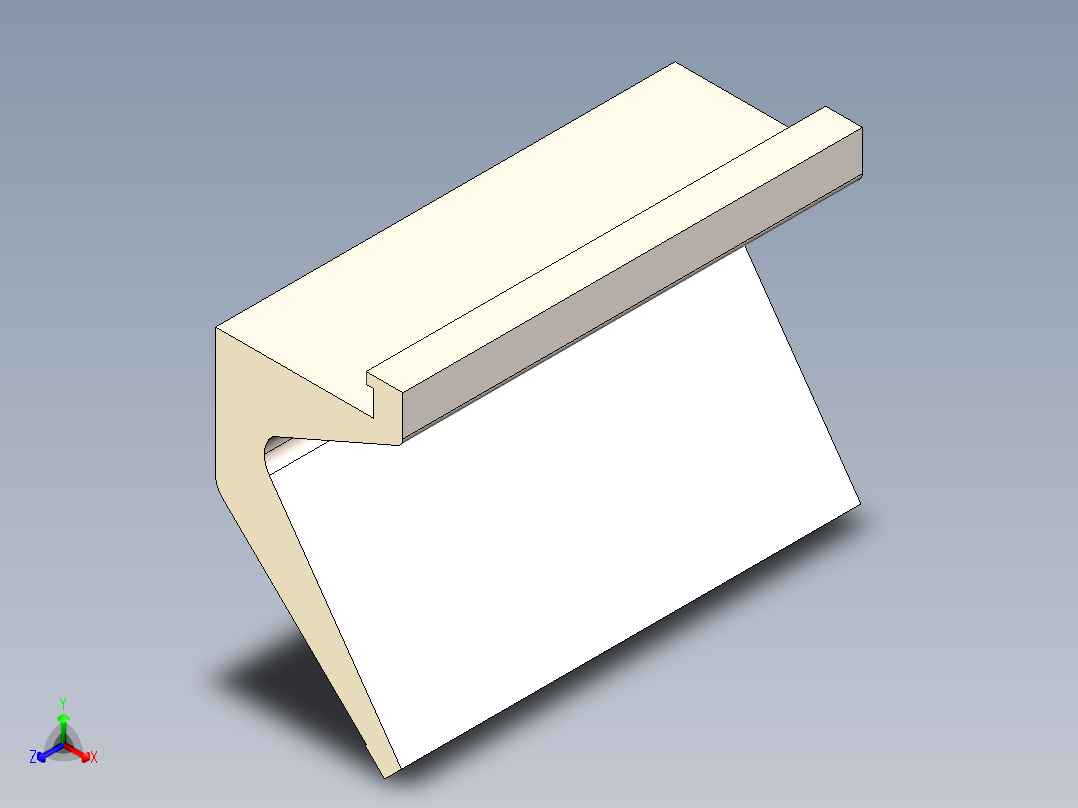 折板模具3D模型正等轴测图