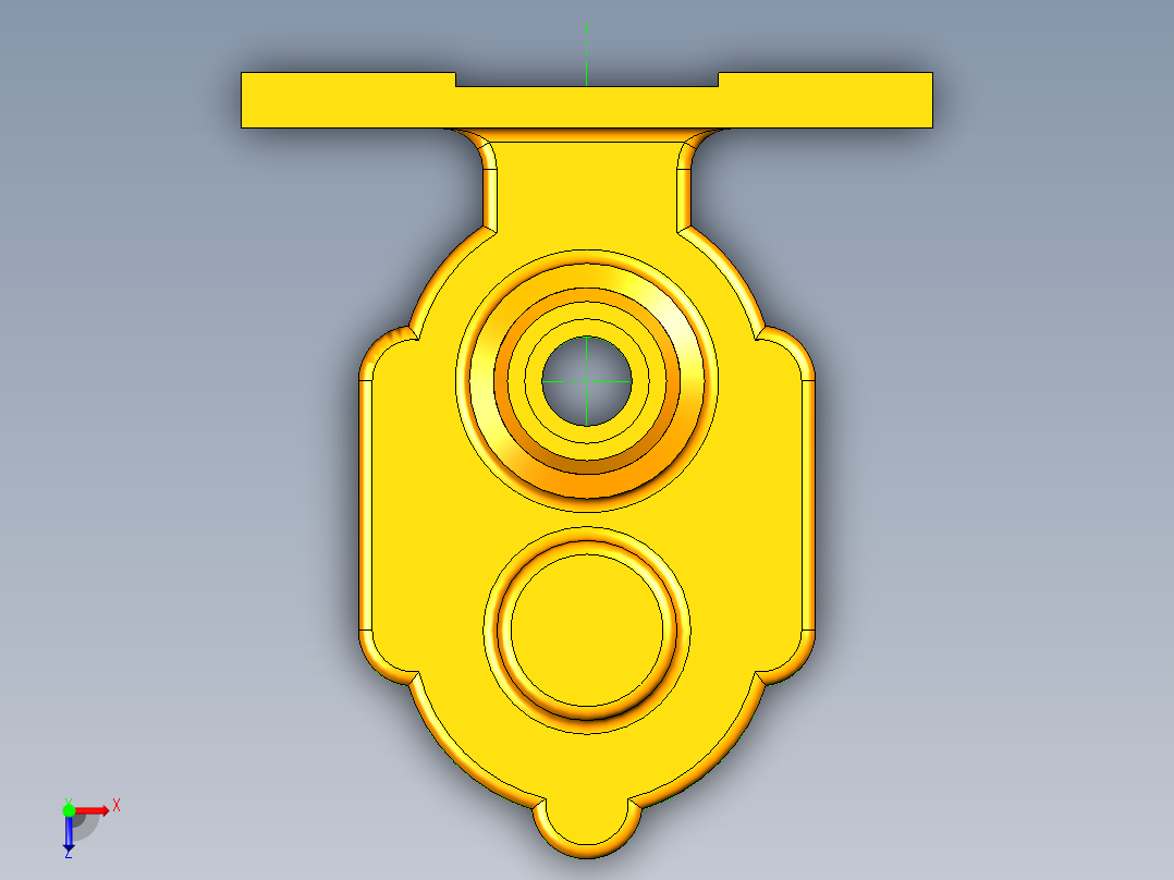 课程设计齿轮油泵俯视图