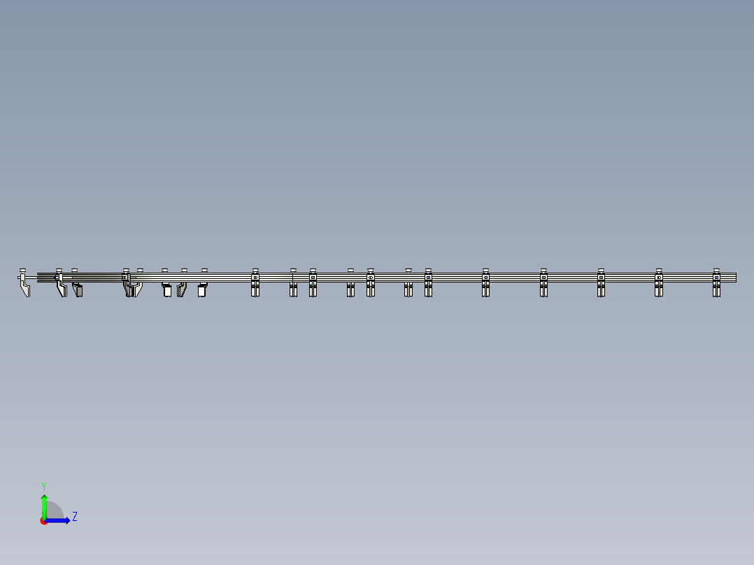 动力滚筒线图纸下载左视图