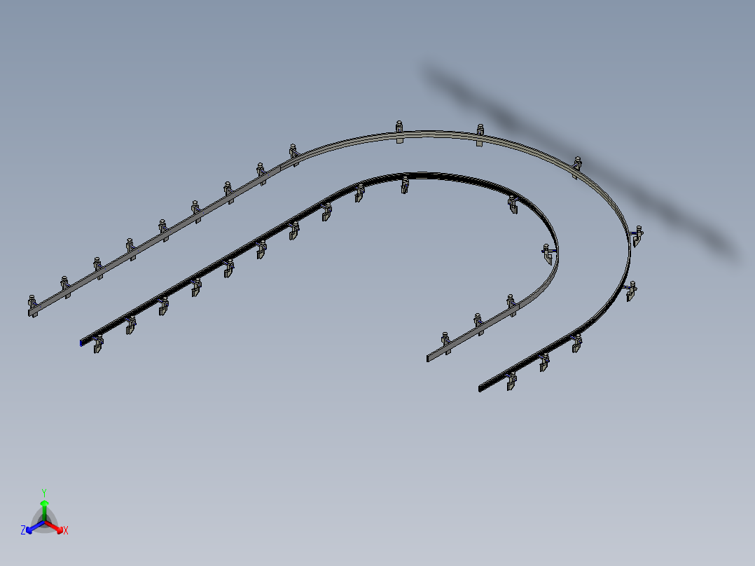 动力滚筒线图纸下载正等轴测图