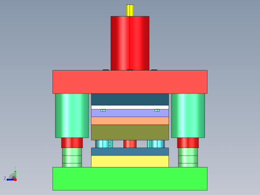 侧滑板精冲模右视缩略图