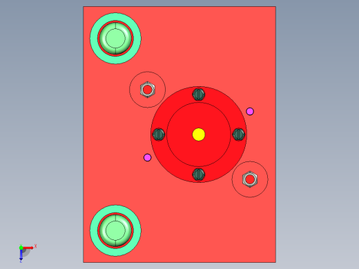 侧滑板精冲模俯视缩略图
