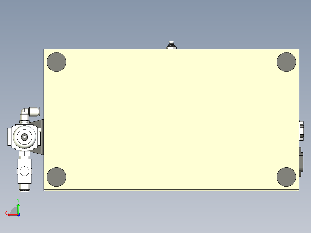 泄漏试验机后视图