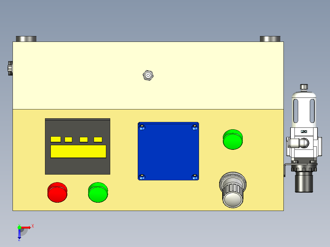 泄漏试验机俯视图