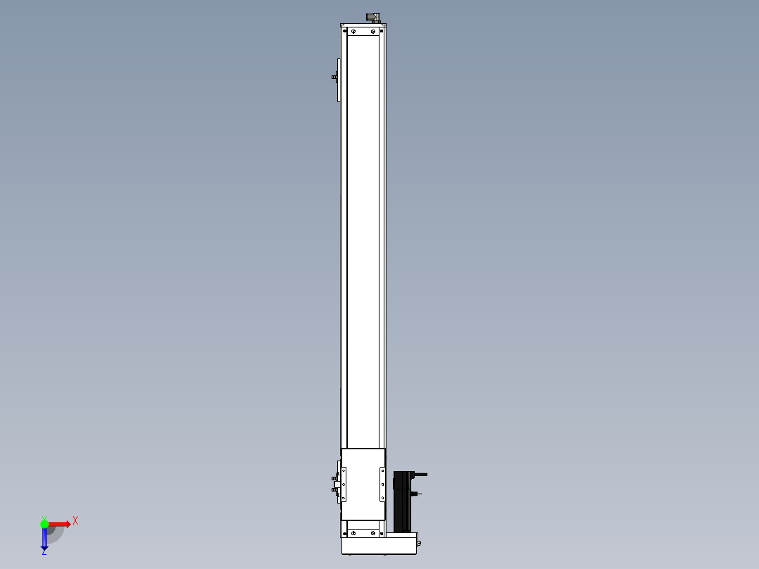 Toyo东佑达直线模组-ECH10-950-BL-100W+煞車俯视图