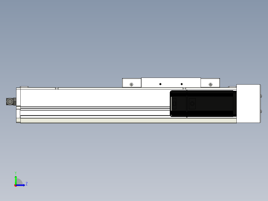 Toyo东佑达直线模组-ECH17-200-BR-400W+煞車左视图