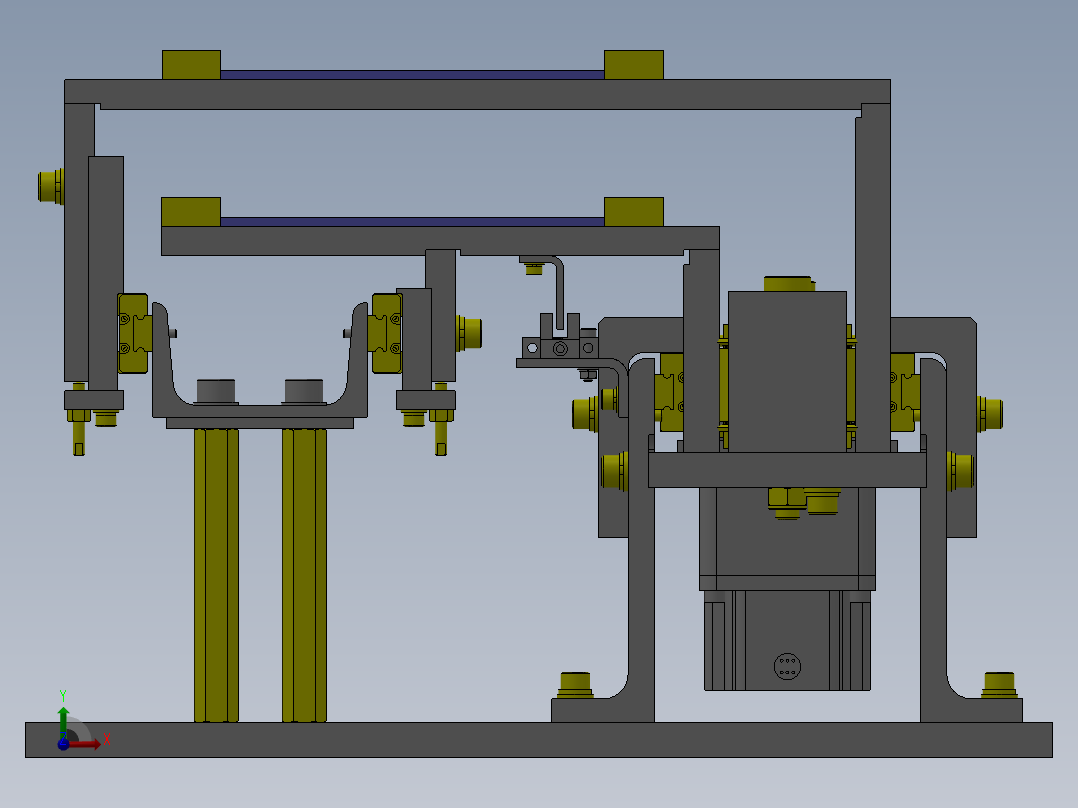 M8 滑台穿梭传送机构前视图