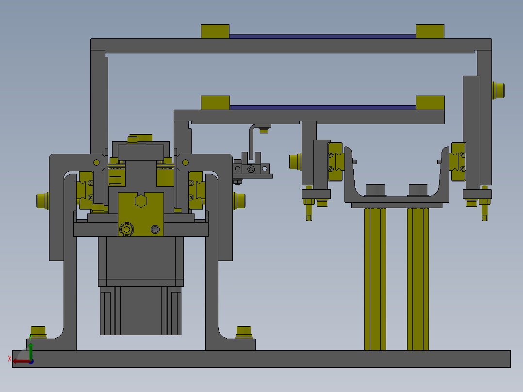 M8 滑台穿梭传送机构后视图