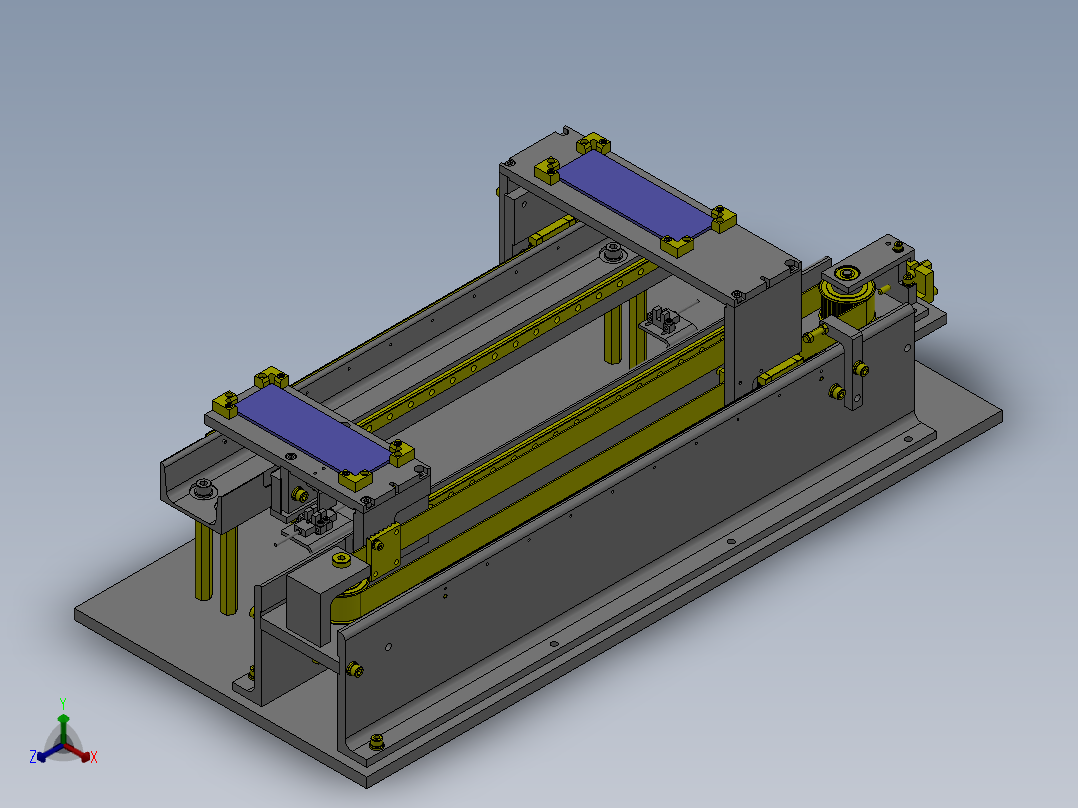 M8 滑台穿梭传送机构正等轴测图