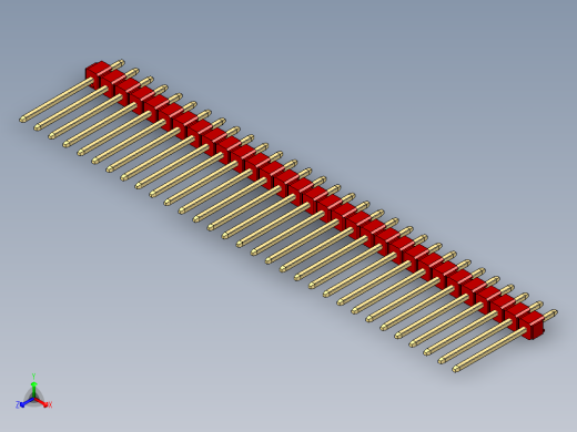 彩色公头100mil（2.54mm）系列-DS1021_red_1x31p_100mil_Type5_rev1.0