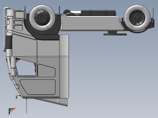 10.挂车-车头 3d模型图纸俯视缩略图