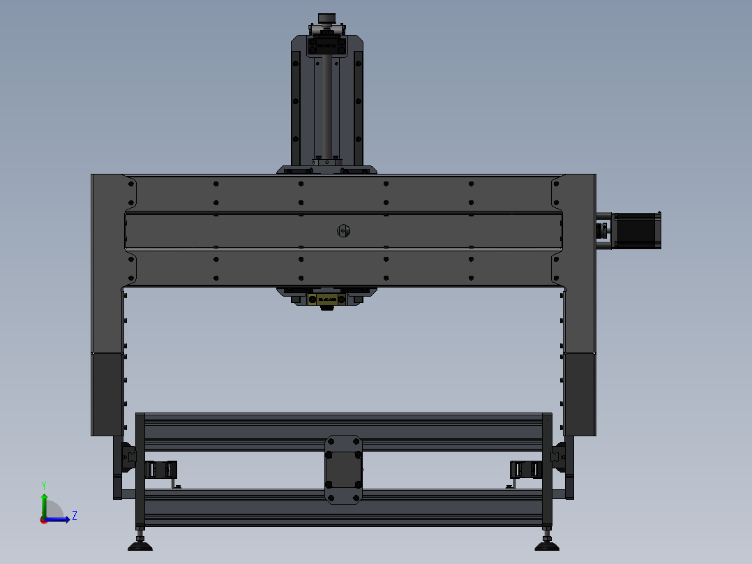 153数控机床左视图