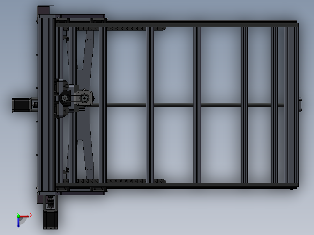 153数控机床俯视图