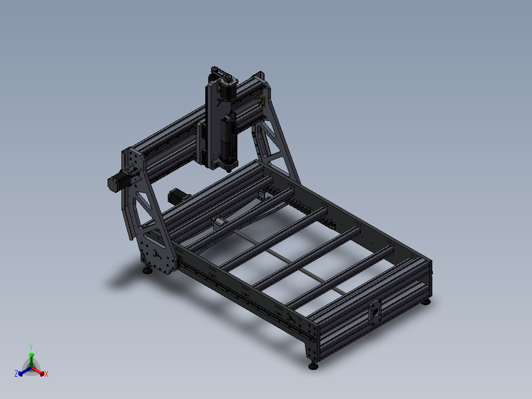 153数控机床正等轴测图