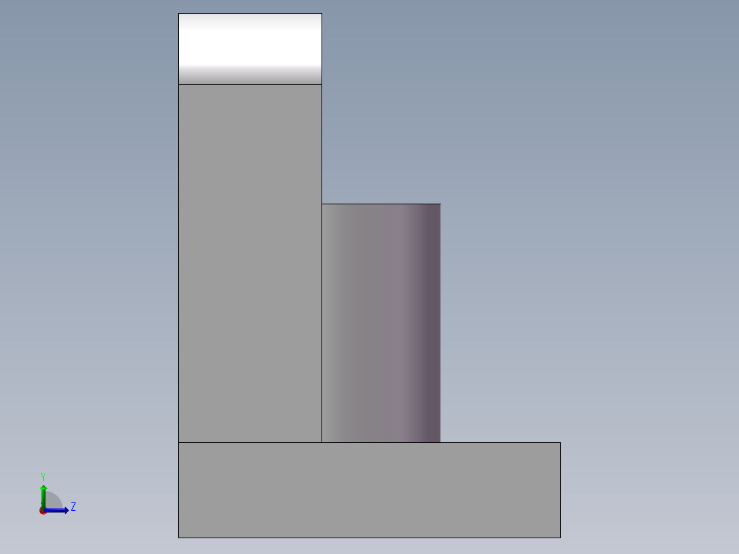 SW格式3D图(模型练习题)-014左视图